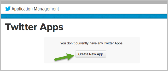 create-twitter app Button Create Twitter App