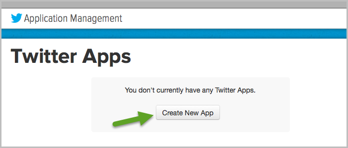 Button Create Twitter App